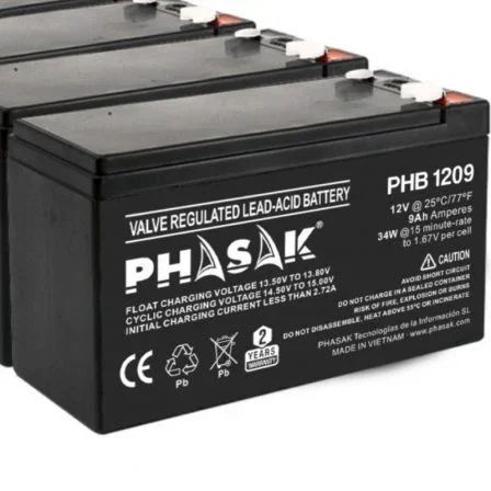 Phasak PHB 1209 Batería VRLA 12V 9Ah para SAI/UPS - Batería Sellada de Plomo-Ácido, Libre de Mantenimiento, Compatible con Sistemas de Alarma y CCTV Phasak PHB 1209 Batería VRLA 12V 9Ah para SAI/UPS - Batería Sellada de Plomo-Ácido, Libre de Mantenimiento, Compatible con Sistemas de Alarma y CCTV